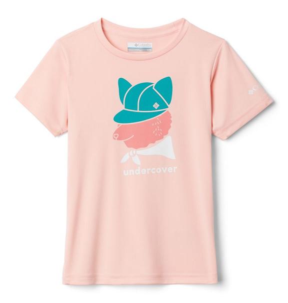 Columbia Petit Pond T-Shirt Pink For Girls NZ98453 New Zealand